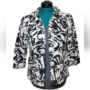 Christopher & Banks Women's Textured Jacket Size S with‎ 3/4 Sleeves